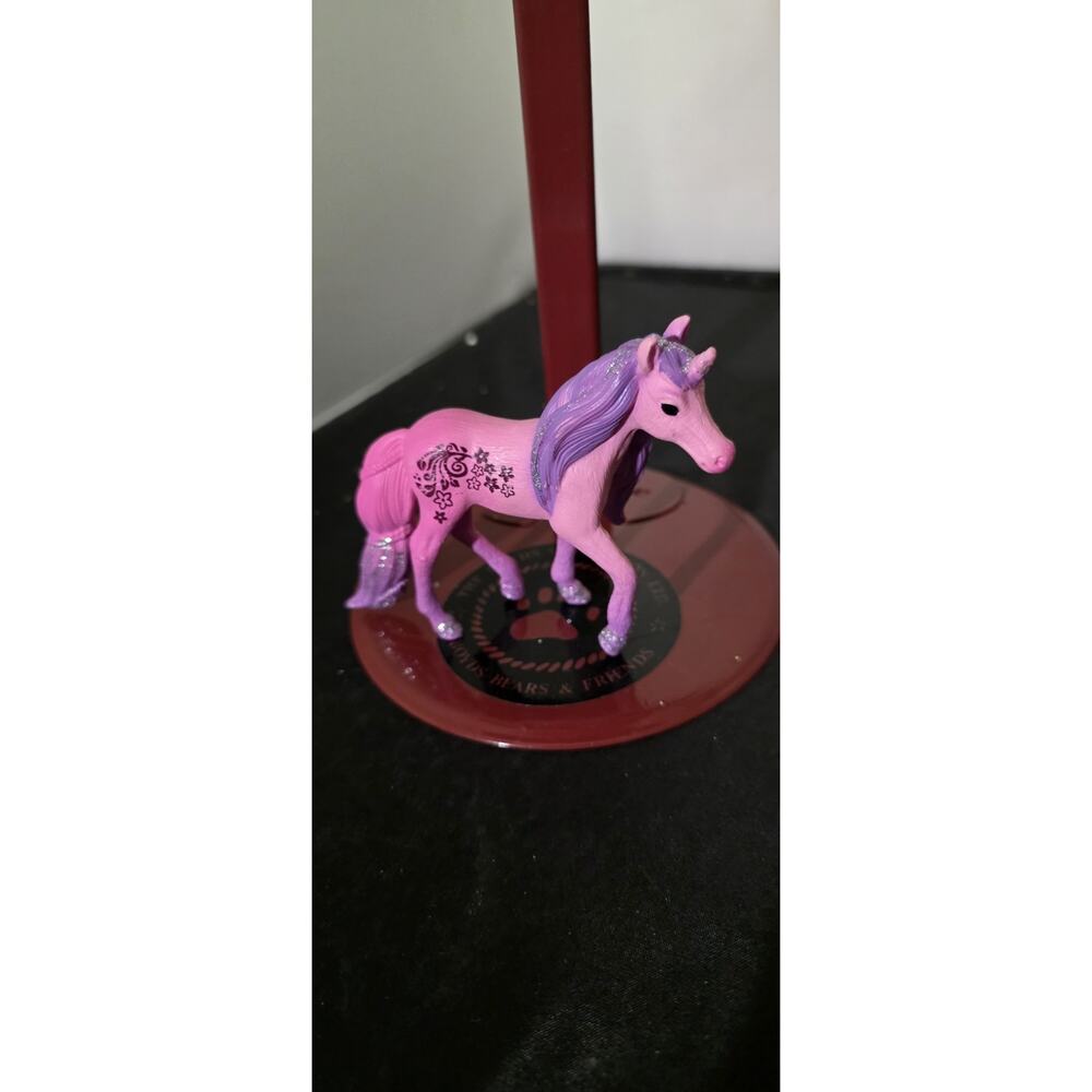SCHLEICH Mini Unicorn Pink Pony Home Car Ornaments Toy Miniature Dollhouse